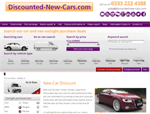 Tablet Screenshot of discounted-new-cars.com